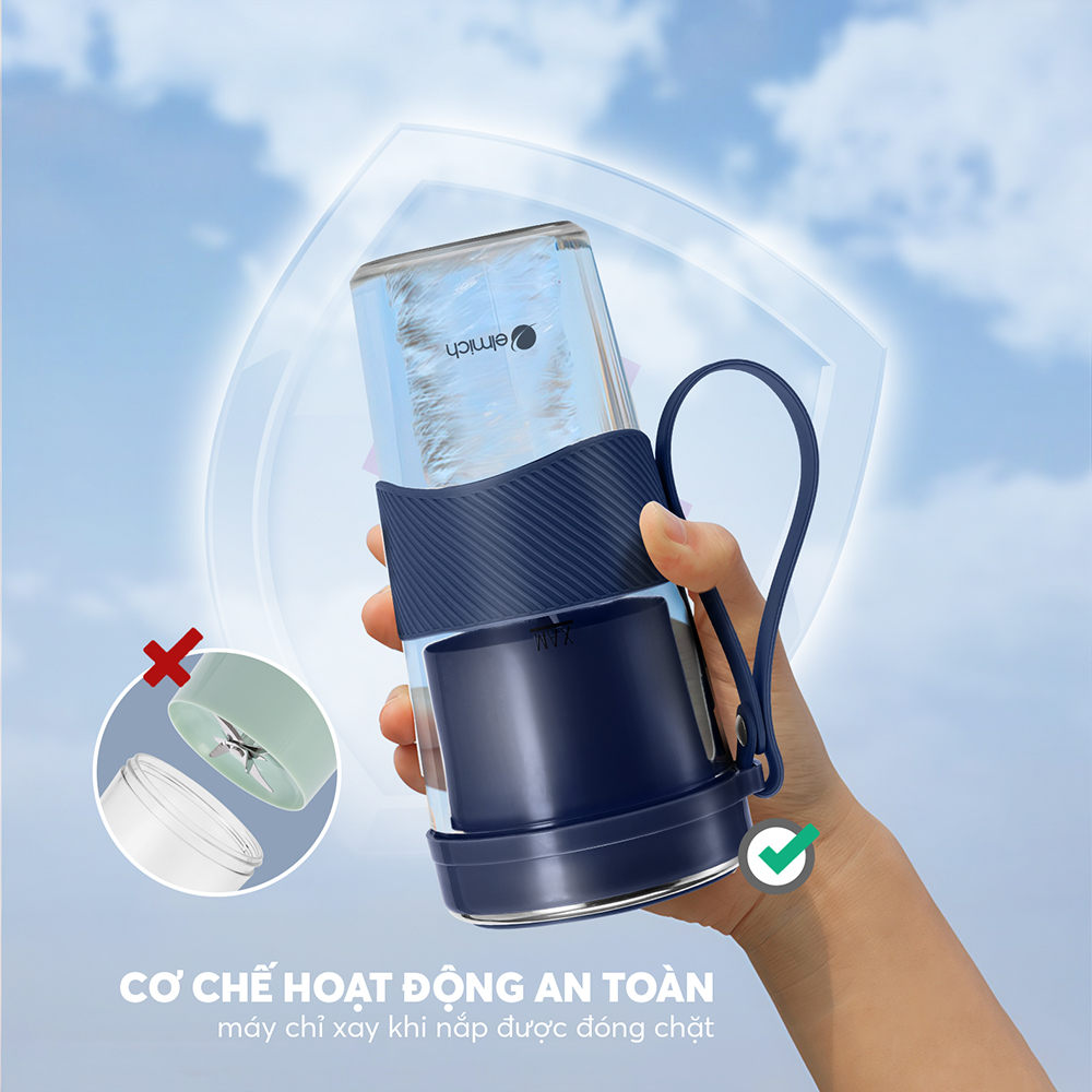 Máy xay sinh tố cầm tay 400ml Elmich BLE9215DB 8 Ble 9215 Profile 13