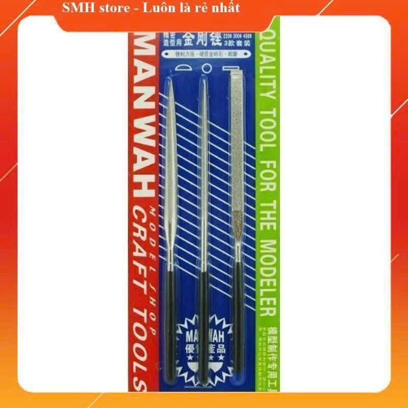 Dũa nhám kim loại thương hiệu manwah 2102 - 3 cây