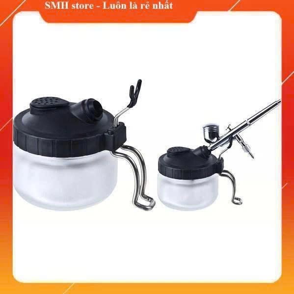 Hộp Vệ Sinh Súng Phun Sơn Manwah 9006 – Airbrush Cleaning Pot Lọc Mùi Xả Sơn Cho Gunpla Mô Hình
