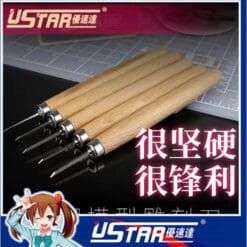 Dao Chisel Khắc Line USTAR UA-90201~UA-90208 0.1-0.8mm Tạo Panel Line Cho Gundam Mô Hình