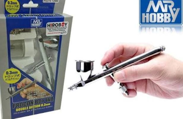 Súng Phun Sơn Mr. Hobby PS-274 Procon Boy WA Double Action 0.3mm Chính Hãng Nhật Bản